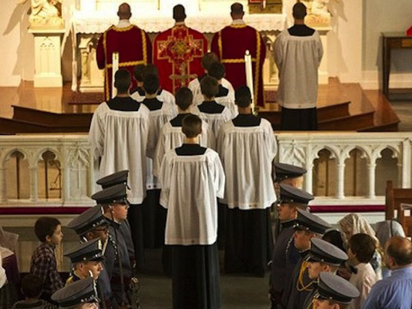 Processing to the Altar of a Military Mass