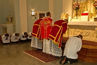 Priests Offer Military Mass at St. Benedict