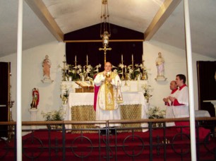 Fr. Willis in old chapel